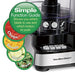 Hamilton Beach 12-Cup Stack and Snap Food Processor (70725A) Kitchen & Dining Hamilton Beach 