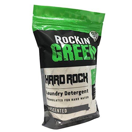 Rockin' Green Natural HE Powder Laundry Detergent for Hard Water, Perfect for Cloth Diapers, 90 Loads, Unscented, 45 oz (0.22/load) Laundry Detergent Rockin' Green 