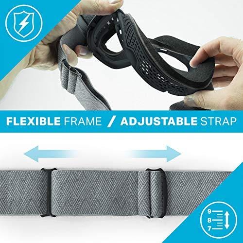 WildHorn Outfitters Roca Ski Goggles & Snowboard Goggles- Premium Snow Goggles for Men, Women and Kids. Features Quick Change Magnetic Lens System with Integrated Clip Lock. Ski WildHorn Outfitters 