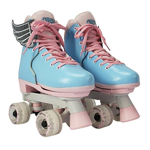 Circle Society Classic Adjustable Indoor and Outdoor Childrens Roller Skates - Classic Cotton Candy Outdoors Circle Society 