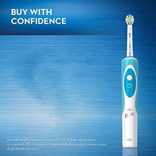 Oral-B Vitality FlossAction Rechargeable Battery Electric Toothbrush with Replacement Brush Head and Automatic Timer, Powered by Braun Electric Toothbrush Oral B 