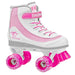 Roller Derby 1978-02 Youth Girls Firestar Roller Skate, Size 2, White/Pink Outdoors Roller Derby 