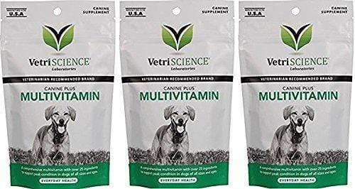 VetriScience Laboratories 90 Count Canine Plus Multivitamin, 30 Chews Per Pack Animal Wellness VetriScience Laboratories 