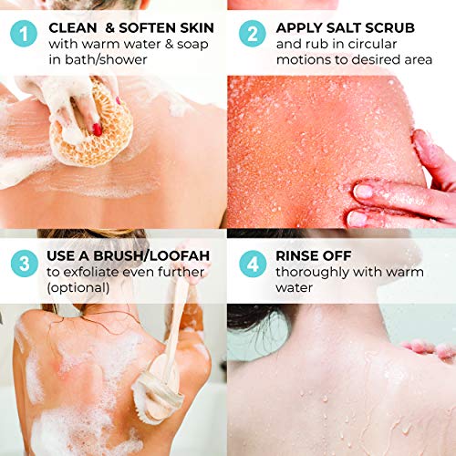 O Naturals Rejuvenating Lemon & Mint Dead Sea Salt Face & Body Scrub. Refreshes, Exfoliates, Tones & Treats Oily Skin, Acne. Anti-Aging. Antiseptic, Antimicrobial. Sweet Almond & Argan Oil 8.45 Oz Skin Care O Naturals 