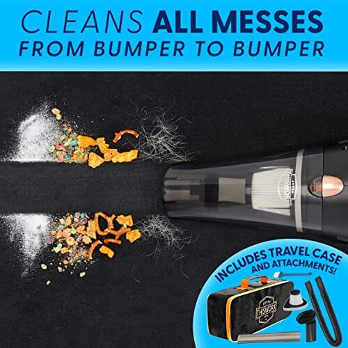 ThisWorx Car Vacuum Cleaner - Car Accessories - Small 12V High Power Handheld Portable Car Vacuum w/Attachments, 16 Ft Cord & Bag - Detailing Kit Essentials for Travel, RV Camper Home ThisWorx for 