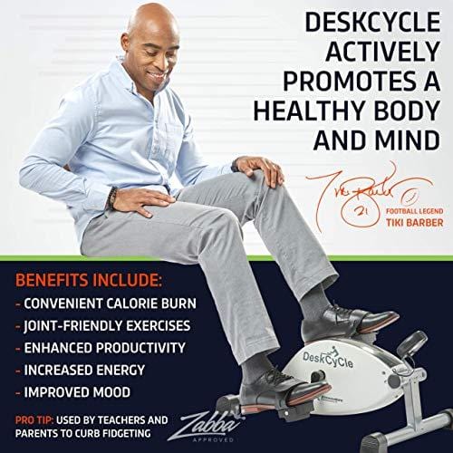 DeskCycle Under Desk Cycle,Pedal Exerciser - Stationary Mini Exercise Bike - Office, Home Equipment Sports DeskCycle 