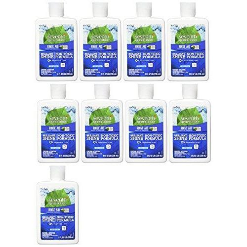 Seventh Generation Rinse Aid, Free & Clear, 8 oz (Pack of 9) Dish Soap Seventh Generation 