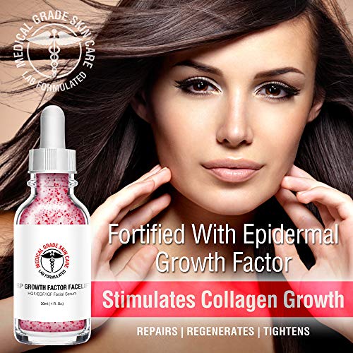 Medical Grade Skin Care PRP Growth Factor Facelift | Epidermal Growth Factor, HGF, IGF Facial Serum Skin Care SkinPro 