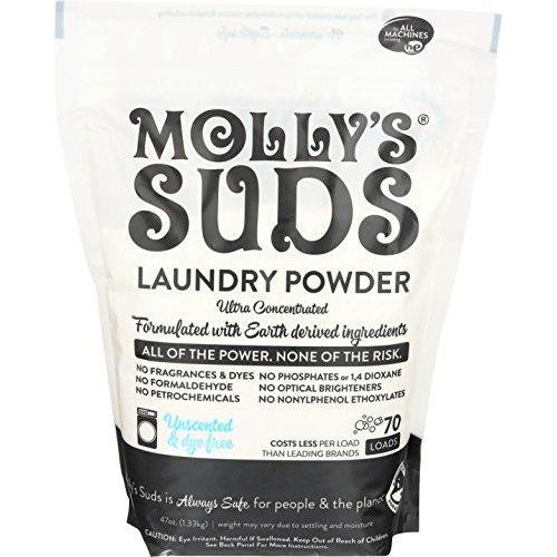 Molly's Suds Unscented Laundry Detergent Powder, 70 loads, Natural Laundry Soap for Sensitive Skin Laundry Detergent Molly's Suds 
