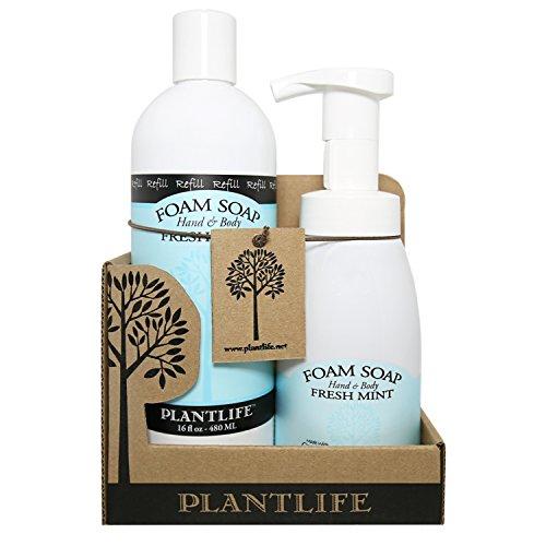Fresh Mint Foam Soap Value Set Natural Soap Plantlife 