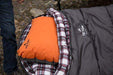 Teton Sports Fahrenheit XXL 0F Sleeping Bag; TETON Sleeping Bag Great for Cold Weather Camping; Lightweight Sleeping Bag; Hiking, Camping; Grey, Right Zip Sleeping bag Teton Sports 