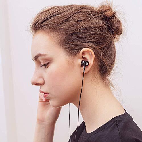 KLIM Fusion Earbuds with Microphone + Long-Lasting Wired Ear Buds + 5 Years Warranty - Innovative: in-Ear with Memory Foam + Earphones with Mic and 3.5 mm Jack - New 2020 Version - Black Electronics KLIM 