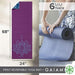 Gaiam Yoga Mat Premium Print Reversible Extra Thick Non Slip Exercise & Fitness Mat for All Types of Yoga, Pilates & Floor Workouts, Purple Lotus, 6mm Sports Gaiam 