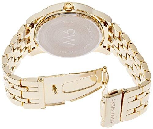 Nine West Women's NW/1578CHGB Champagne Dial Gold-Tone Bracelet Watch Watch NINE WEST 
