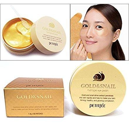 [PETITFEE] Gold & Snail Hydro Gel Eye Patch 60 pcs(30pairs) / dark circles,wrinkles / Korean Cosmetics Skin Care Petitfee 