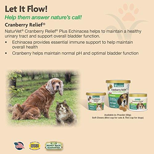NaturVet Urinary Health Supplement Soft Chews for Dogs, Healthy Bladder & Urinary Tract Support with Cranberry & Echinacea, Made by Animal Wellness NaturVet 