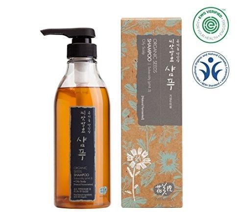Whamisa Organic Seeds Hair Shampoo for Oily Scalp (pH 4.5) 500ml, 16.91 fl. oz., Sulfate-Free, -Naturally fermented, EWG Verified | Safe Shampoo for Pregnant Women Skin Care Whamisa 
