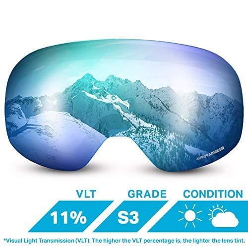 WildHorn Outfitters Roca Extra/Replacement Frameless Snow Goggle Lens Ski WildHorn Outfitters 