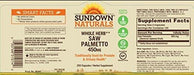 Sundown Naturals Saw Palmetto 450 mg, 250 Capsules Supplement Sundown Naturals 