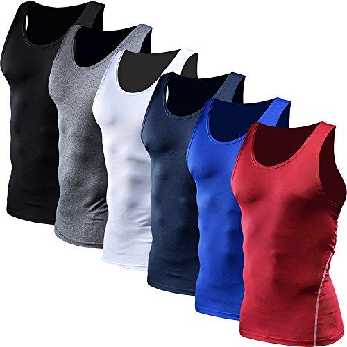  NELEUS 3 Pack Workout Athletic Gym Muscle Tank Top