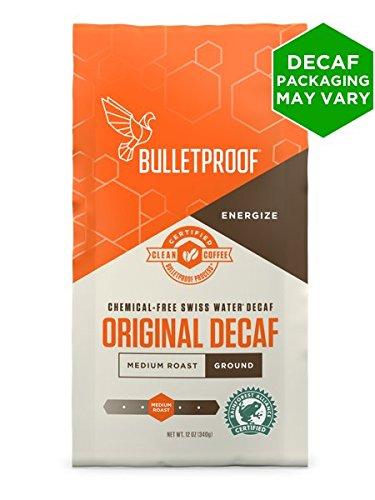 Bulletproof Coffee The Original Decaf - Premium Gourmet Medium Roast Organic Beans, Certified Clean Coffee, Upgraded Ground (12 Ounces) Coffee Bulletproof 