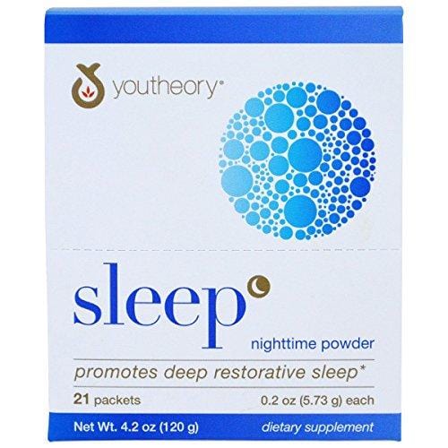 YOUTHEORY Sleep Powder Advanced Packets 21 Count, 0.02 Pound Supplement Youtheory 