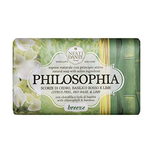 Nesti Dante Philosophia Natural Soap, Breeze/Citrus Peel/Red Basil and Lime With Chlorophyll and Bamboo, 8.8 Ounce Natural Soap Nesti Dante 