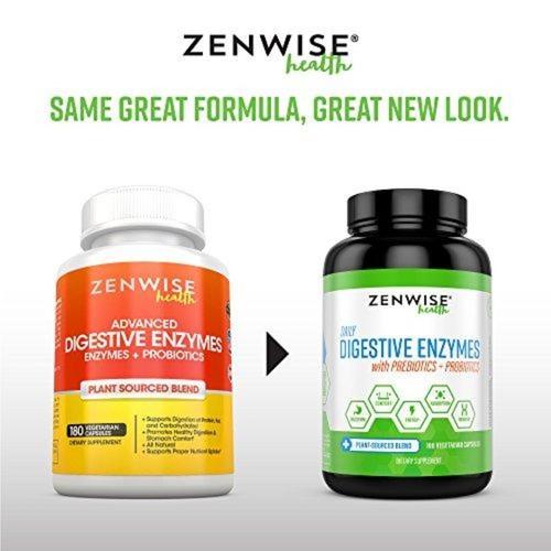 Digestive Enzymes Plus Prebiotics & Probiotics Supplement Zenwise Health 