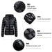Wantdo Women's Lightweight Packable Down Jacket(Black, Medium) Ski Wantdo 