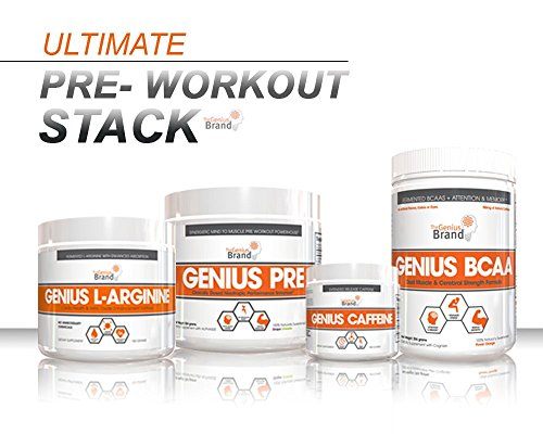 GENIUS CAFFEINE – Extended Release Microencapsulated Caffeine Pills, All Natural Non-Crash Sustained Energy & Focus Supplement –Preworkout & Nootropic Brain Booster For Men & Women,100 veggie capsules Supplement The Genius Brand 