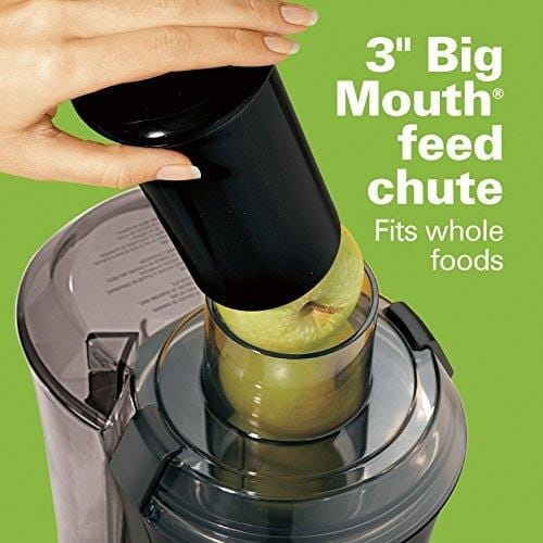 Hamilton Beach Juicer Machine, Big Mouth 3” Feed Chute, Centrifugal, Easy to Clean, BPA Free, 800W, (67601A), Black Kitchen Hamilton Beach 