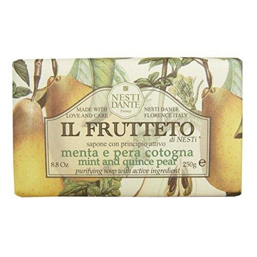 Nesti Dante Il Frutteto Purifying Soap, Mint and Quince Pear, 250 g/8.8 Ounce Natural Soap Nesti Dante 