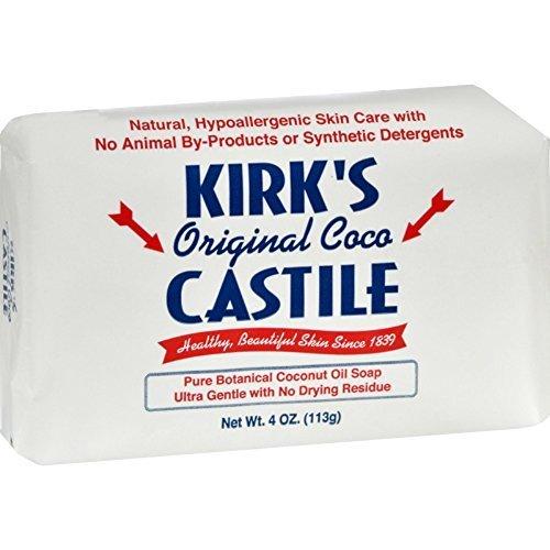 Natural Castile Bar Soap - Kirk's Castile Natural Coco Bar Soap 4oz - 5 Pack Natural Soap Kirk's 