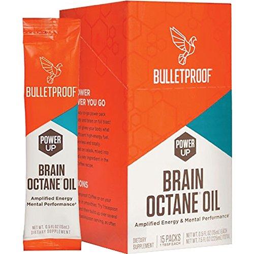 Bulletproof Brain Octane Oil GoPacks, Reliable and Quick Source of Energy in a Travel Size, Keto Diet Friendly, More Than Just MCT Supplement Bulletproof 