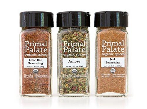 Organic Spices - Food Lovers Pack 3-Bottle Gift Set Food & Drink Primal Palate Organic Spices 