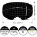 Zionor X4 Ski Snowboard Snow Goggles Magnet Dual Layers Lens Spherical Design Anti-Fog UV Protection Anti-Slip Strap for Men Women Ski Zionor 