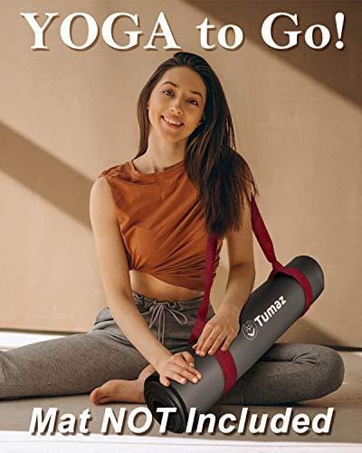 Tumaz Yoga Mat Strap, 2-in-1 Adjustable Sling - Mat Carrier