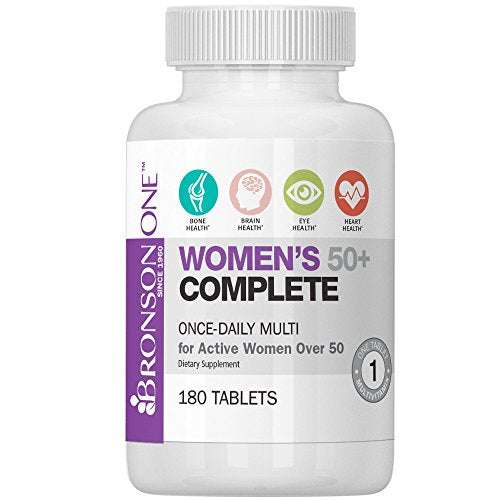 Bronson ONE Daily Women’s 50+ Complete Multivitamin Multimineral (180) Supplement Bronson Vitamins 