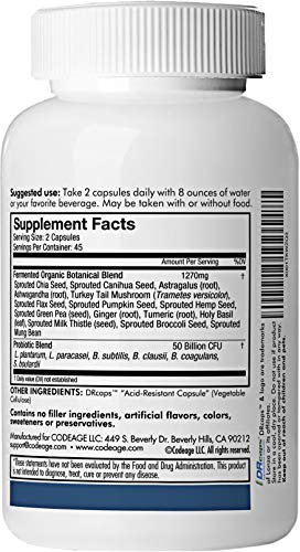SBO Probiotic Supplement, 90 Capsules — 50 Billion CFUs* per Serving, Soil-Based Organisms and Prebiotics - Patented Delay Release, Shelf Stable Probiotic Supplement - Best Probiotics for Women & Men Supplement Code Age 