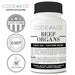 Codeage Grass Fed Beef Organs (Desiccated), 180 Count — All-in-one Liver, Heart, Kidney, Pancreas, Spleen, 3000mg per Servings, 100% Pasture Raised in Argentina Supplement Code Age 