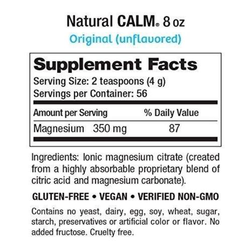 Natural Calm Drink, 8 oz. Supplement Natural Vitality 
