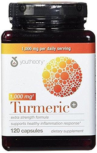 Youtheory Turmeric Extra Strength Formula Capsules 1,000 mg per Daily, 180 Count (Pack of 3) vi&ckA Supplement Youtheory 