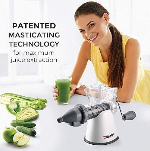 Mueller Elite Masticating Slow Fruit/Vegetable Wheatgrass Juicer Kitchen Mueller Austria 