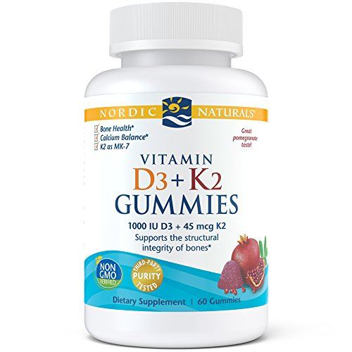 Nordic Naturals Vitamin D3 Plus K2 Gummies - Vitamin D3 from Natural Supplement Nordic Naturals 