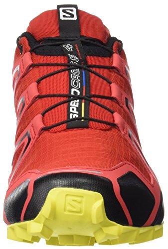 Salomon Men's Speedcross 4 Trail Running Shoes Radiant Red/Black / Corona Yellow 10 Men's Trail Shoes Salomon 