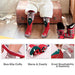OutdoorMaster Kids Ski Socks - Merino Wool Breathable Blend, Over The Calf (OTC) with Non-slip Cuff, Sizes 7-11.5 - 12-4 - for Boys and Girls (S, Christmas - 2 Pack) Ski OutdoorMaster 