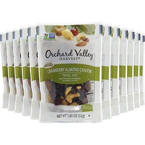 Cranberry Almond Cashew Trail Mix, Non-GMO, No Artificial Ingredients (Pack of 14) Food & Drink Orchard Valley Harvest 