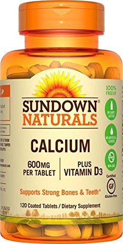 Sundown Naturals Calcium 600 mg Vitamin D3, 120 Tablets Supplement Sundown Naturals 