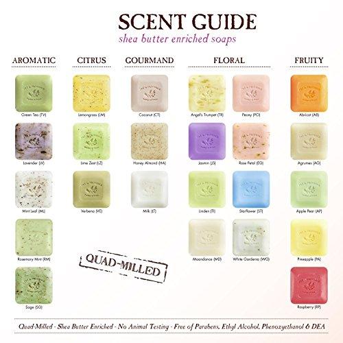 Pre de Provence Artisanal French Soap Bar Enriched with Shea Butter, Quad-Milled For A Smooth & Rich Lather (250 grams) - Lemongrass Natural Soap Pre de Provence 
