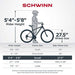 Schwinn High Timber Mountain Bike, ALX, 27.5-Inch Wheels, Yellow Outdoors Schwinn 